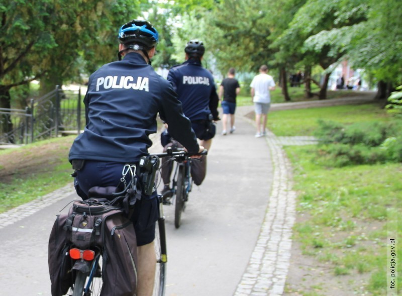 Policyjne patrole rowerowe w Bigoraju