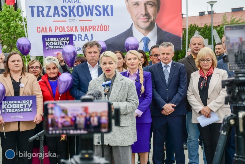 Politycy KO z wizytą w Biłgoraju przed II turą wyborów
