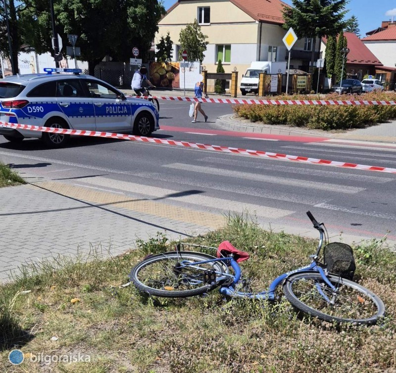 Potrącenie rowerzysty w Biłgoraju