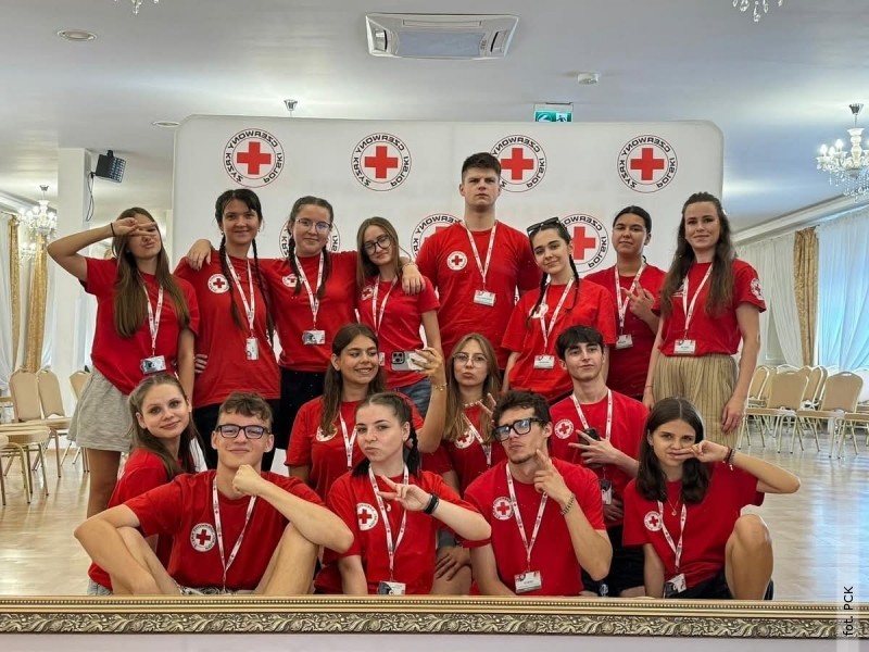 Młodzież z SIM PCK na obozie szkoleniowym
