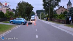 Wypadek z udziaem motocyklisty