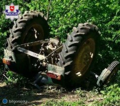 Traktor przygnit mczyzn, interweniowa migowiec LPR