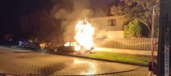 Pożar samochodu osobowego w Biłgoraju
