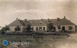 Budynek Szpitala Powiatowego w Bigoraju lata 20. XX wieku.