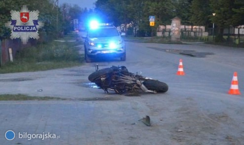Motocyklici ranni w wypadkach