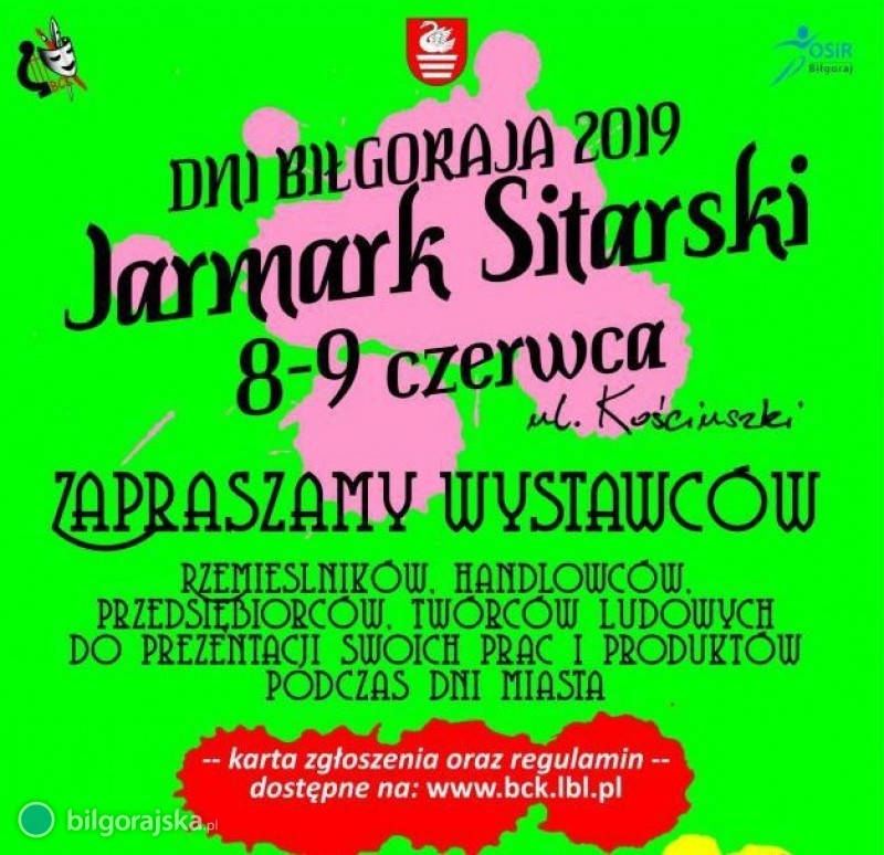 Jarmark Sitarski - zaproszenie dla wystawcw