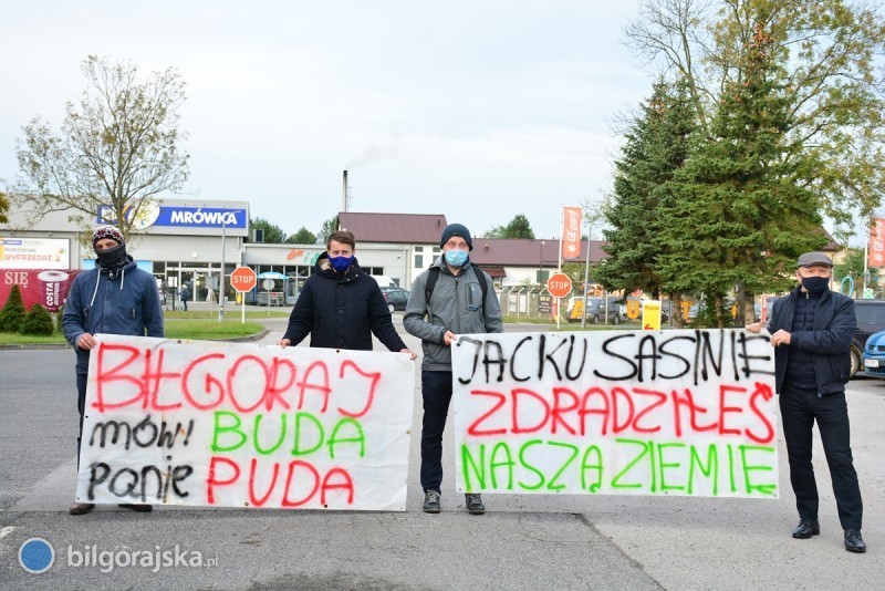 Protest rolnikw z powiatu bigorajskiego