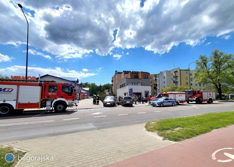 Wypadek z udziaem motocyklisty na ul. Krzeszowskiej [AKTUALIZACJA]