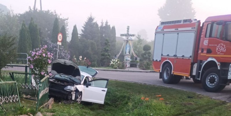 Jedna osoba pozostaje w szpitalu po wypadku w Babicach