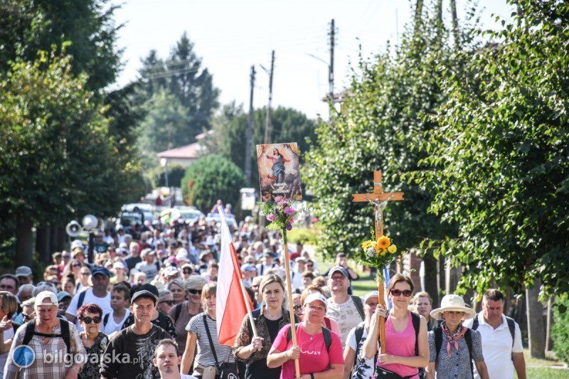 Pielgrzymi w drodze do Janowa Lubelskiego