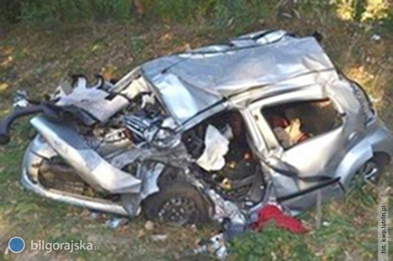Wypadek drogowy - 1 osoba zmara, 4 zostay ranne