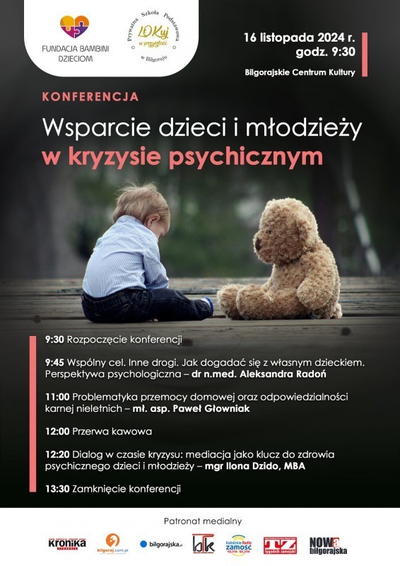 Konferencja o wsparciu dzieci i modziey w kryzysie psychicznym w Bigoraju