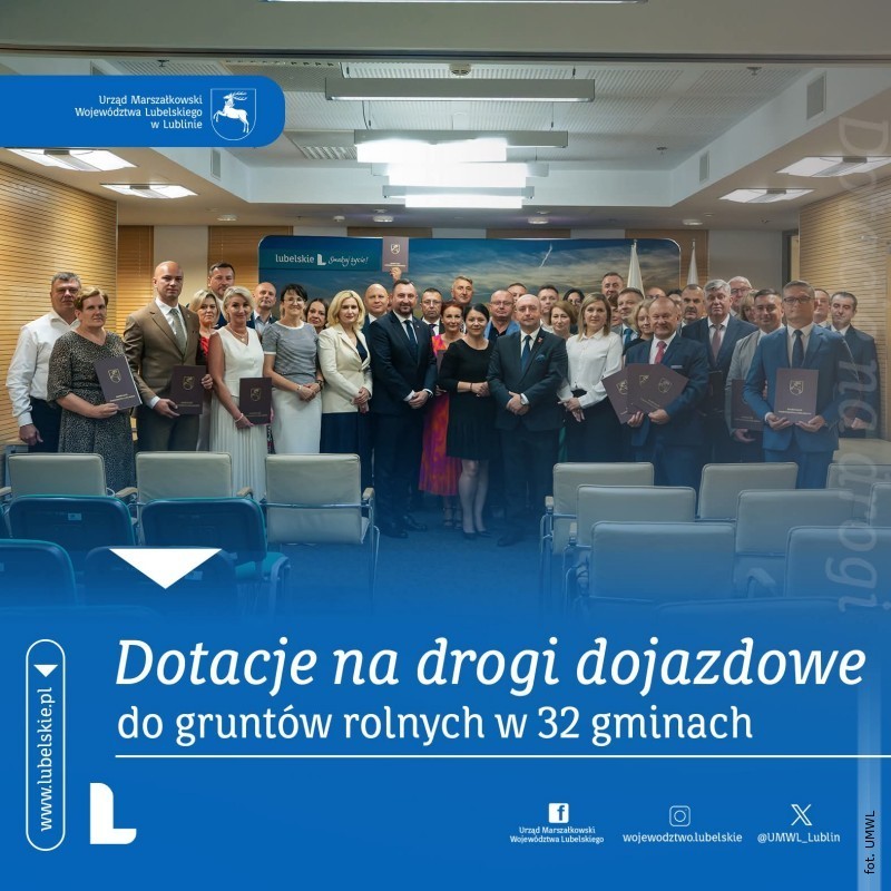 Gminy z&nbsp;powiatu z&nbsp;dotacj� na budow� dr�g dojazdowych