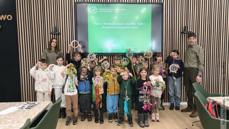 Zimowe warsztaty przyrodnicze w nadleśnictwie