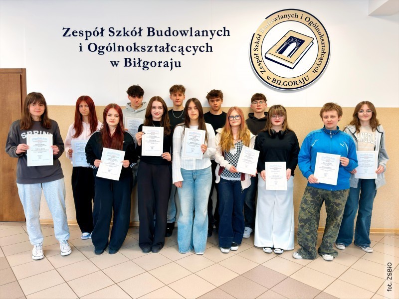 Nina najlepsza w&nbsp;Polsce! Liczna grupa uczni�w z&nbsp;"Budowlanki" z&nbsp;sukcesami!