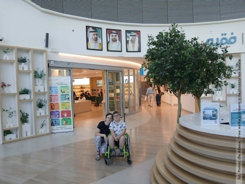Zmiana kliniki i&nbsp;aktualizacja zbi�rki. Ada� zakwalifikowany do terapii genowej w&nbsp;Dubaju