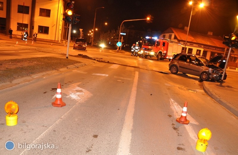 Wypadek na skrzyowaniu ul. Kociuszki i Sikorskiego