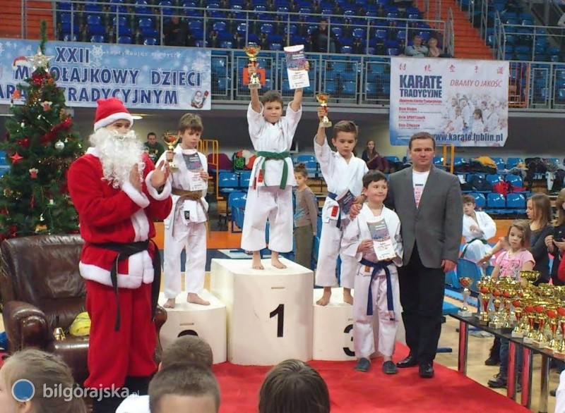 Wiktor Wolanin I na Mikoajkowym Turnieju Dzieci w Karate w Lublinie