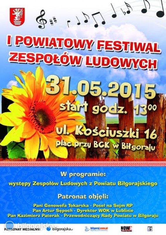 Powiatowy Festiwal Zespow Ludowych po raz pierwszy