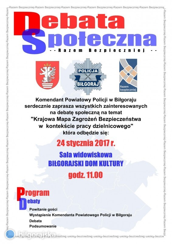 Policja zaprasza na debat spoeczn