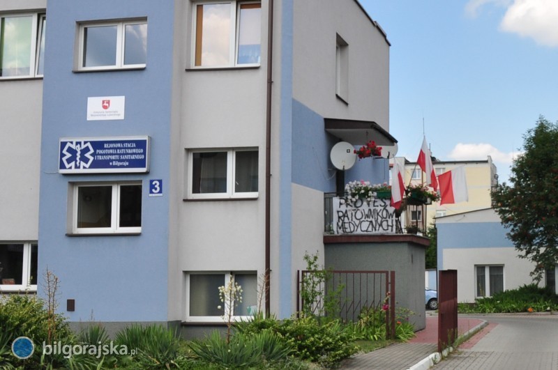 Ratownicy z&nbsp;Bi�goraja przy��czyli si� do protestu