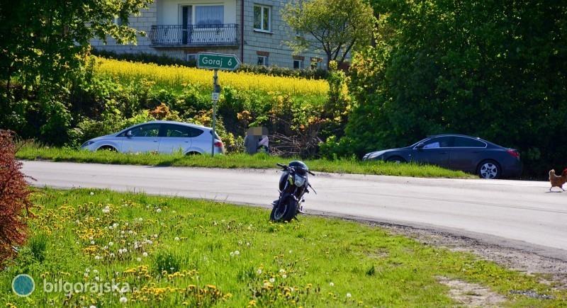 Kompletnie pijany motocyklista zderzy si z autem
