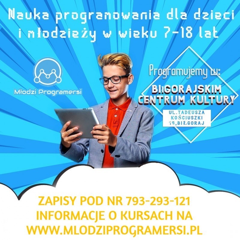 Nauka programowania dla dzieci i modziey w wieku 7-18 lat