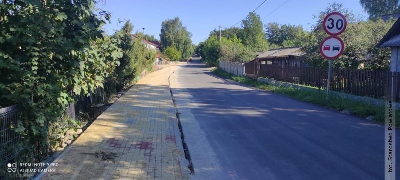 Trwa remont drogi Tereszpol - Zwierzyniec