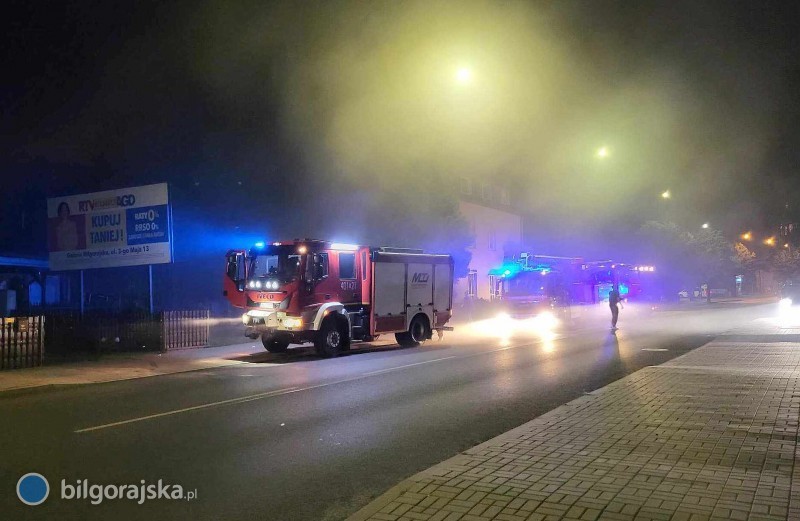 Pożar na ul. Zamojskiej. Palił się budynek mieszkalny