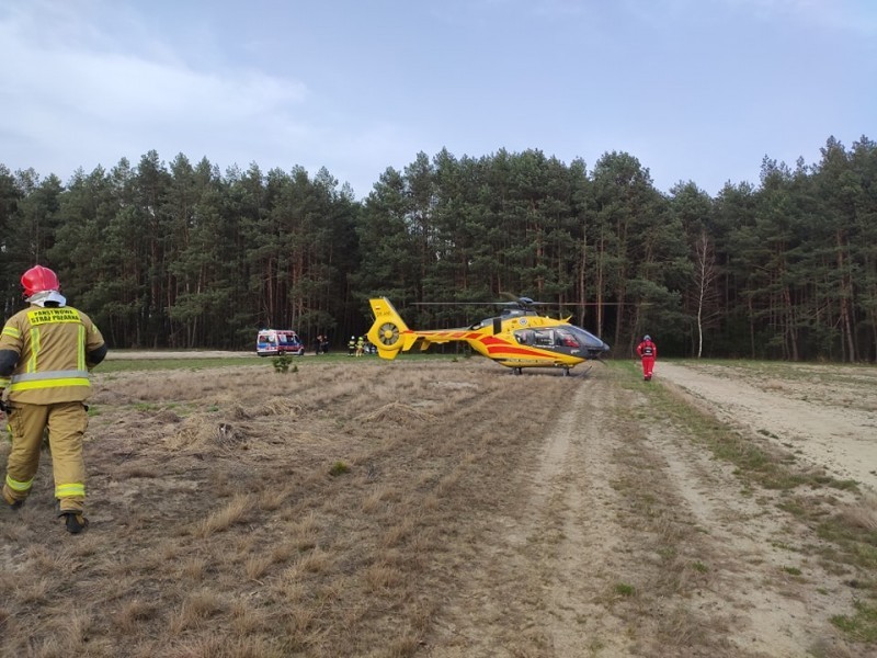 Wypadek na quadzie. Interweniuje LPR