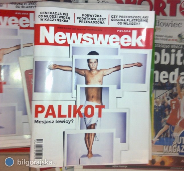 Palikot ukrzyowany na okadce "Newsweeka"