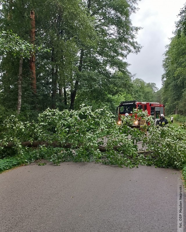 Wietrzna niedziela w powiecie bigorajskim. Straacy w gotowoci