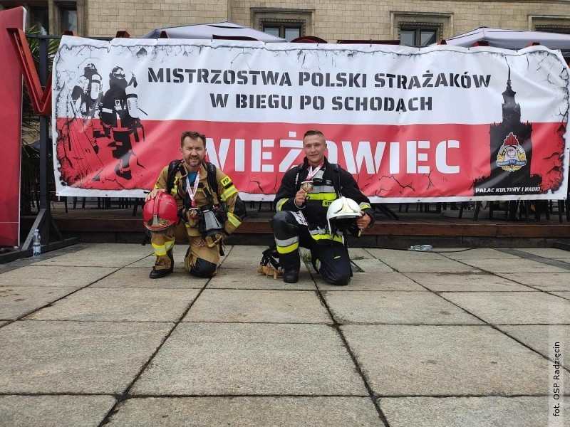 Nasi straacy wystartowali w mistrzostwach w biegu po schodach