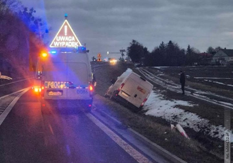 Ukrad auto kuriera i wyldowa na skarpie