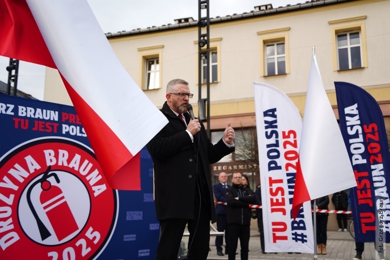Grzegorz Braun przyjdzie do Bi�goraja