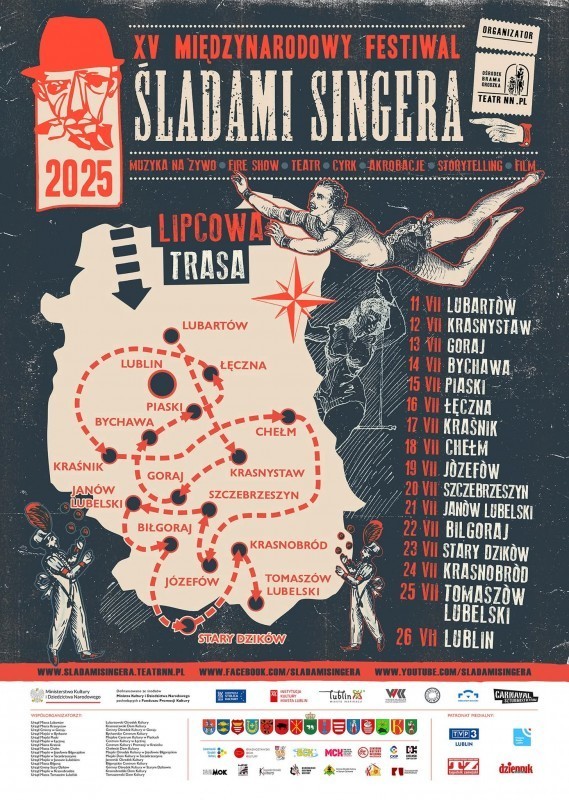 Zn�w pod��� jego �ladami