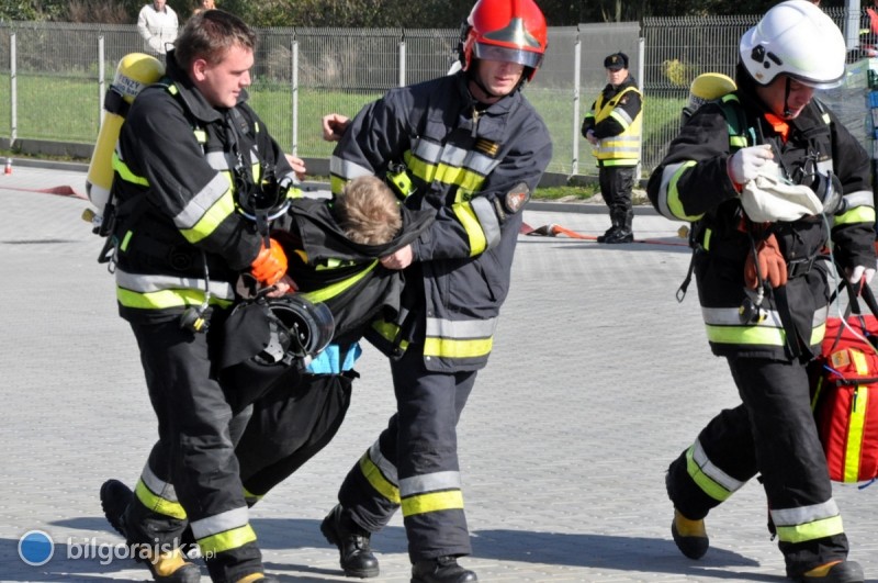 Wyciek amoniaku, ewakuacja zak�adu
