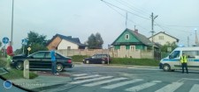 Wypadek na skrzyowaniu ul. Poniatowskiego, Cichej i Maczka