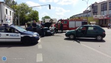 Zderzenie aut na skrzyowaniu ul. Kociuszki i Lubelskiej