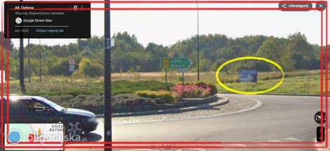 Miejsce na Reklam� Baner Jana Paw�a II z Zielon� Rondo Bi�goraj