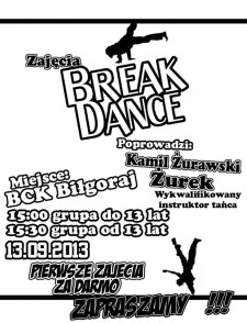 Pierwsze zajcia breakdance w Bigoraju