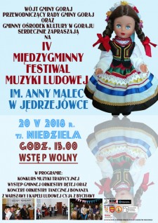 IV Festiwal Muzyki Ludowej im.Anny Malec