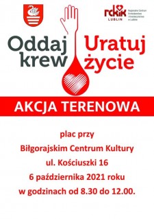 Oddaj krew - uratuj ycie!
