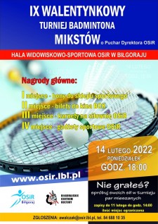 IX Walentynkowy Turniej Badmintona Mikstw