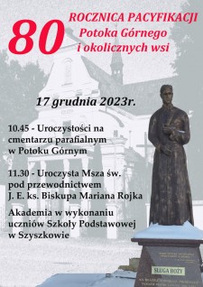 80. rocznica pacyfikacji Potoka Grnego