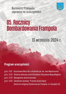 85. rocznica bombardowania Frampola