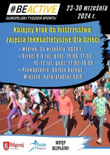 Kolejny krok do mistrzostwa - zajcia lekkoatletyczne dla dzieci