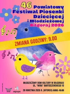 46. Powiatowy Festiwal Piosenki Dzieci�cej i&nbsp;M�odzie�owej, Bi�goraj 2026