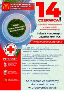 Rondo Honorowych Dawc�w Krwi PCK - uroczyste nadanie nazwy