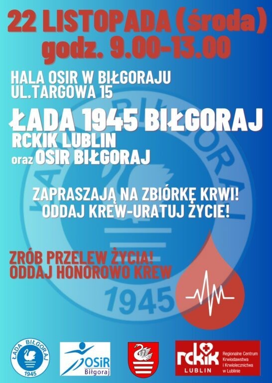 Akcja krwiodawstwa w Biłgoraju